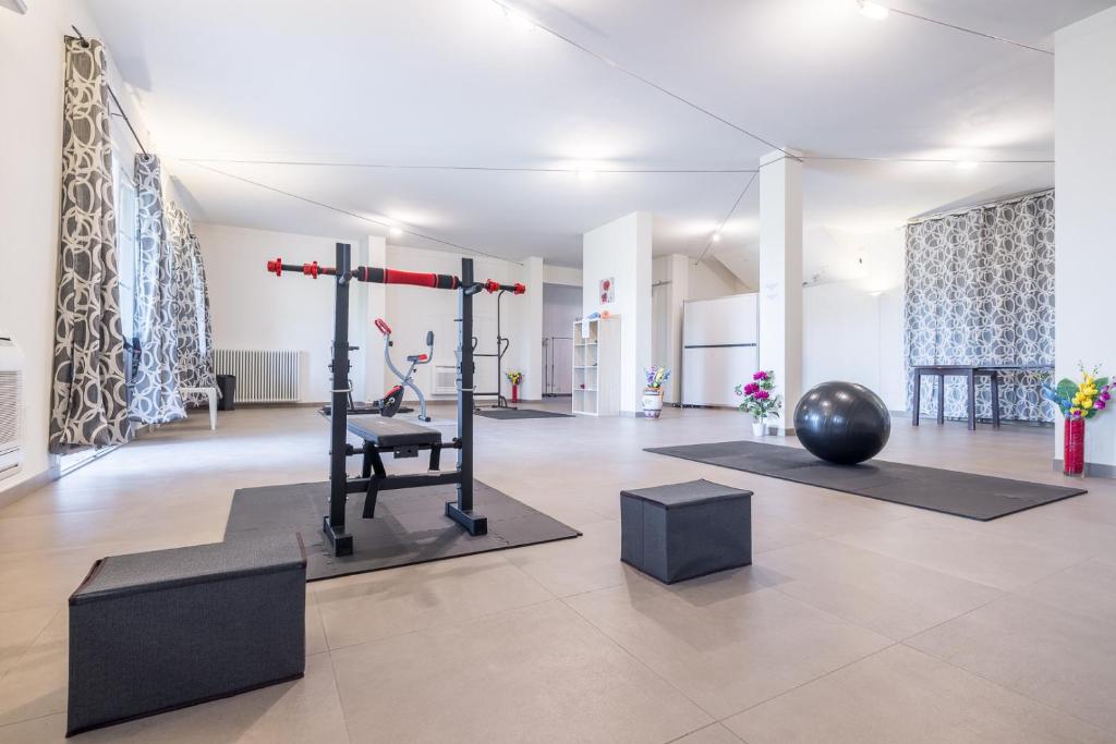 Fitness centrum a/nebo fitness zařízení v ubytování Agriturismo Corte Benedetto