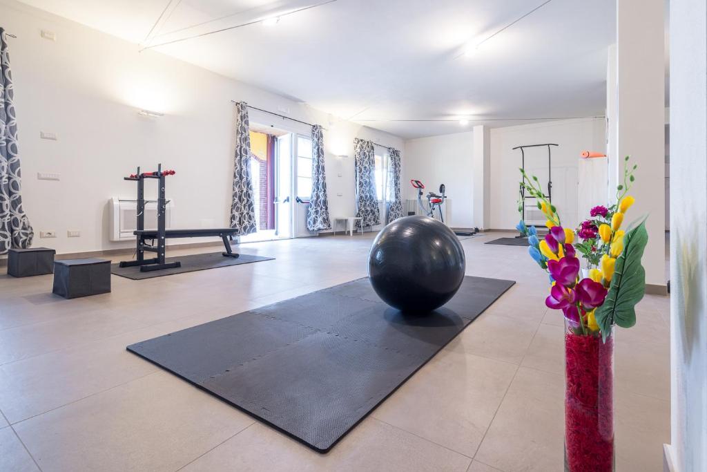 Fitness centrum a/nebo fitness zařízení v ubytování Agriturismo Corte Benedetto