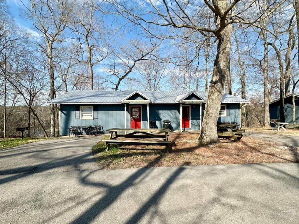 Bygningen som feriehuset ligger i