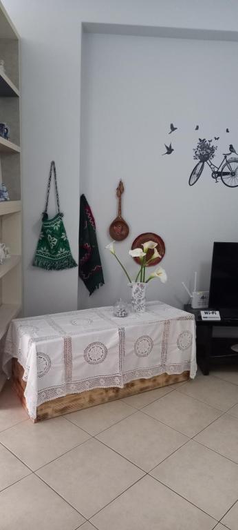 TV a/nebo společenská místnost v ubytování Panoramic apartment