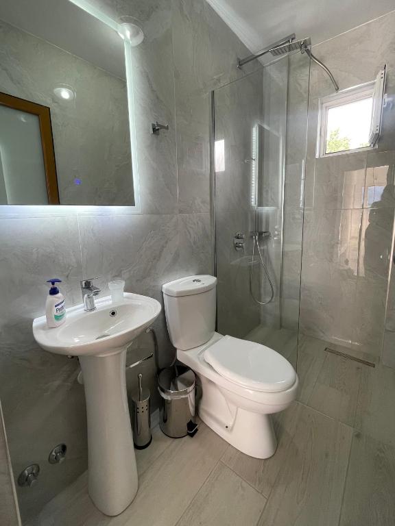 Kúpeľňa v ubytovaní Joni Apartments