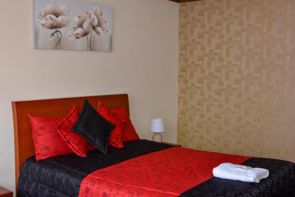 Postel nebo postele na pokoji v ubytování Hotel Villa Lafayette