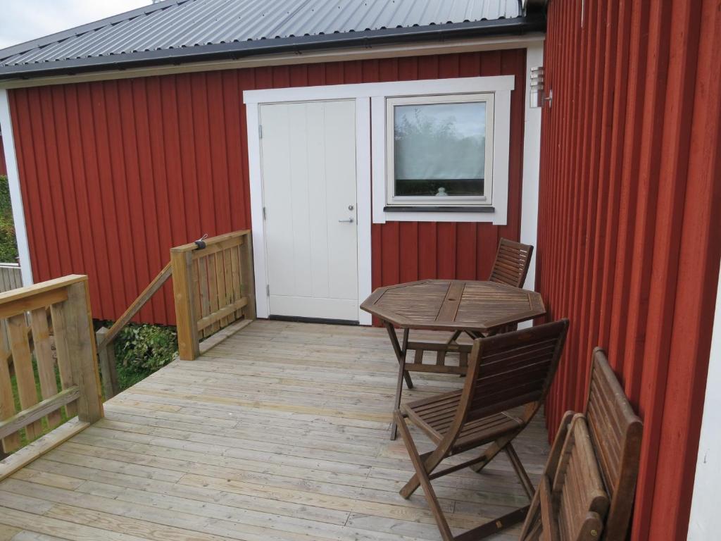 Balkón nebo terasa v ubytování Strandbaden Köpingsvik