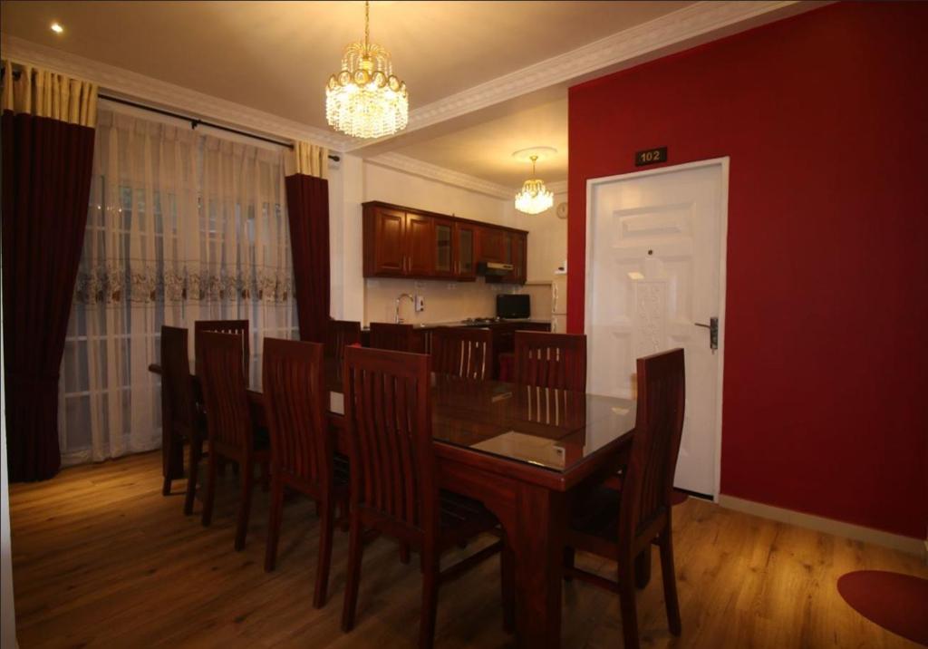 Kuchyň nebo kuchyňský kout v ubytování Windsor Residence