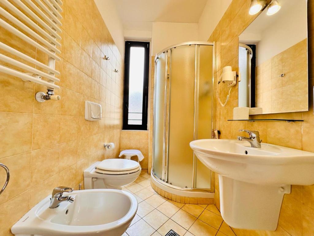 Koupelna v ubytování Hotel Galata