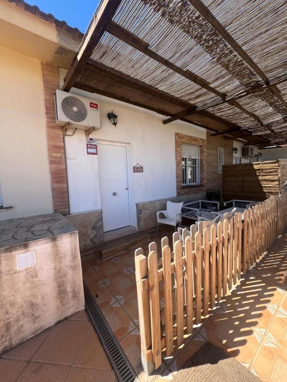 Balkón alebo terasa v ubytovaní La Mata primera línea de playa