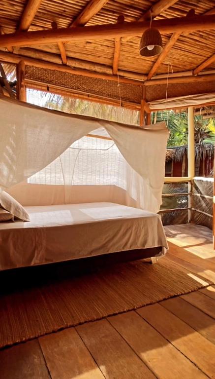 Postel nebo postele na pokoji v ubytování La Maison Eco House & Yoga