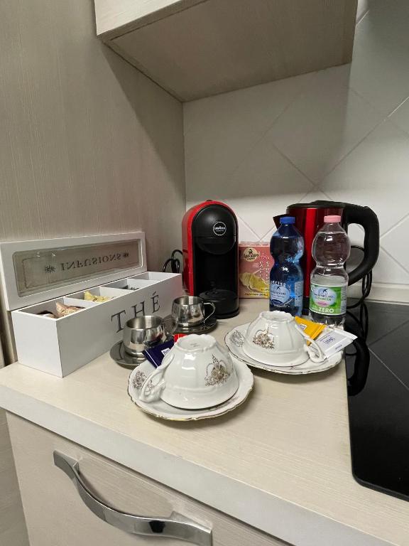 Kuchyň nebo kuchyňský kout v ubytování Spring Apartment