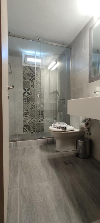 Koupelna v ubytování Evelin hotel