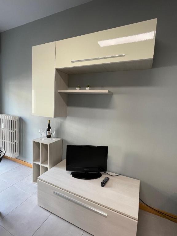 TV a/nebo společenská místnost v ubytování Spring Apartment