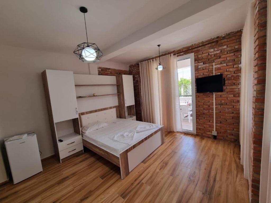 Postel nebo postele na pokoji v ubytování Vila Elin