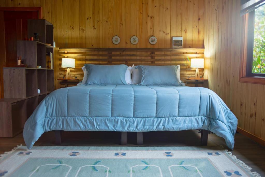 Postel nebo postele na pokoji v ubytování Monoambiente Panguipulli