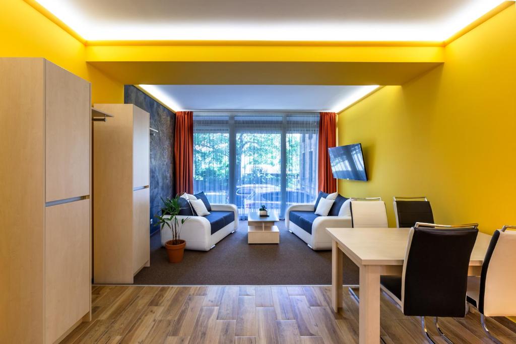 Część wypoczynkowa w obiekcie Hostel Mayer Superior Veszprém
