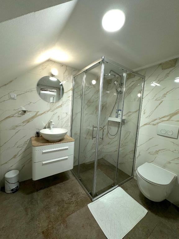 Kúpeľňa v ubytovaní Apartman Mama Marija
