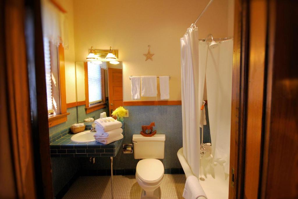 Koupelna v ubytování Hotel Vendome