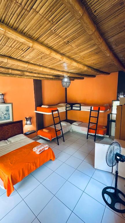 Posezení v ubytování Punta Pacífico Bungalows Máncora