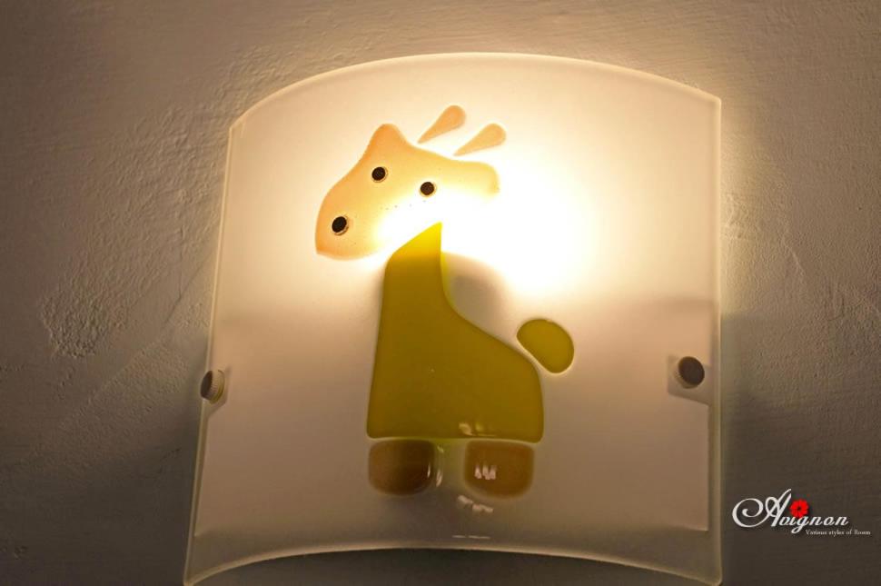 a light with a picture of a deer on it at Kenting Avignon in Hengchun South Gate