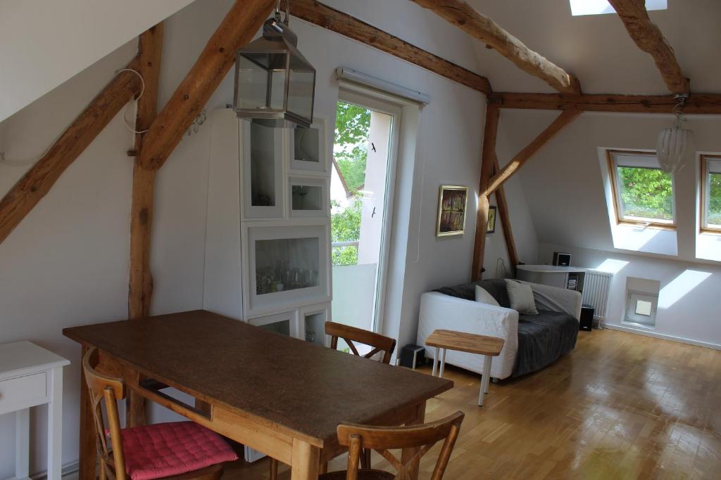 Posezení v ubytování Ferienwohnung am Teupitzsee
