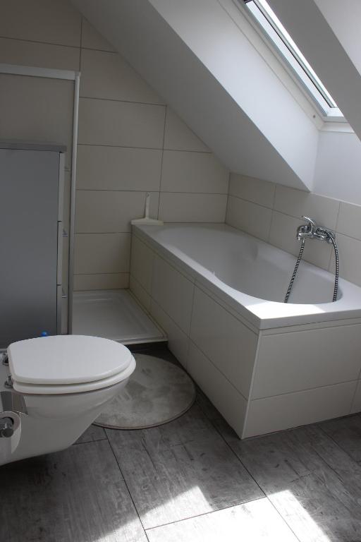 Koupelna v ubytování Ferienwohnung am Teupitzsee