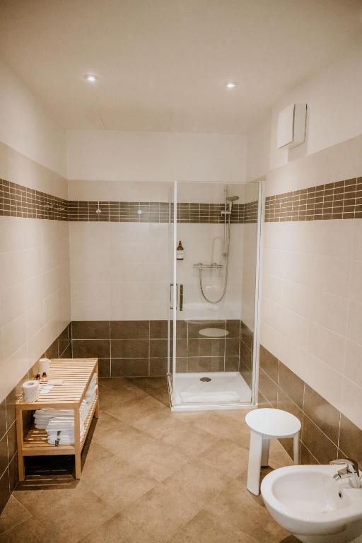 Koupelna v ubytování Hotel Venezia