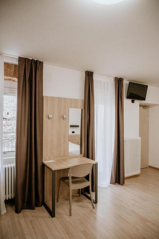 Kuchyň nebo kuchyňský kout v ubytování Hotel Venezia