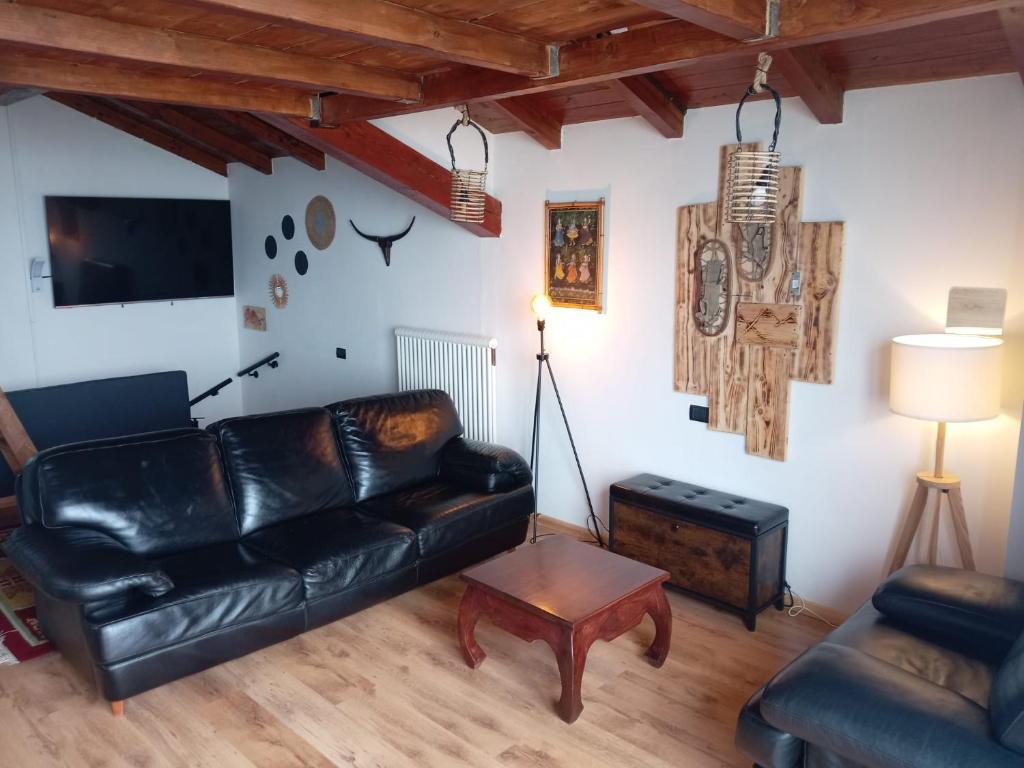 Posezení v ubytování Chalet cima 12 Valle di Sella