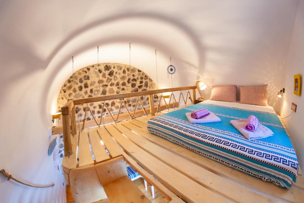Кровать или кровати в номере En Pori Houses