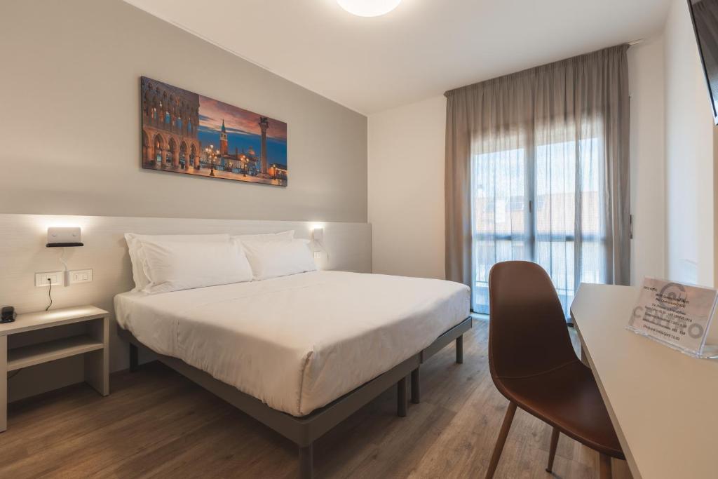 Postel nebo postele na pokoji v ubytování CENTRO HOTEL - Venice Airport