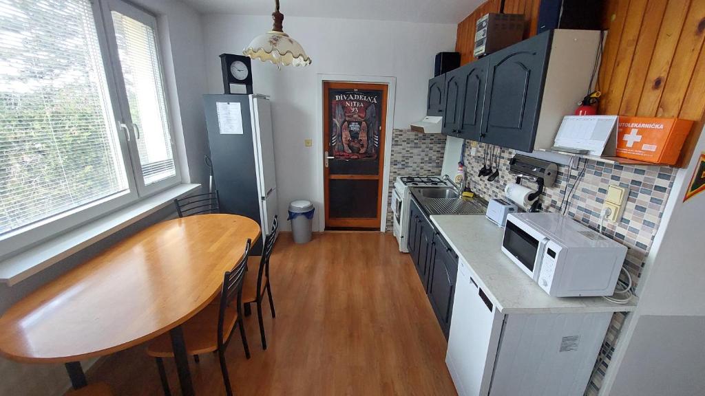 Kuchyň nebo kuchyňský kout v ubytování Apartmán Šurany
