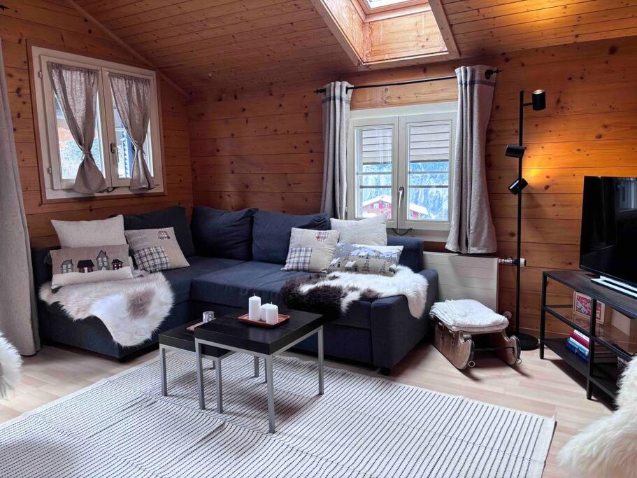 TV a/nebo společenská místnost v ubytování Appartement Cosy - Chalet Central