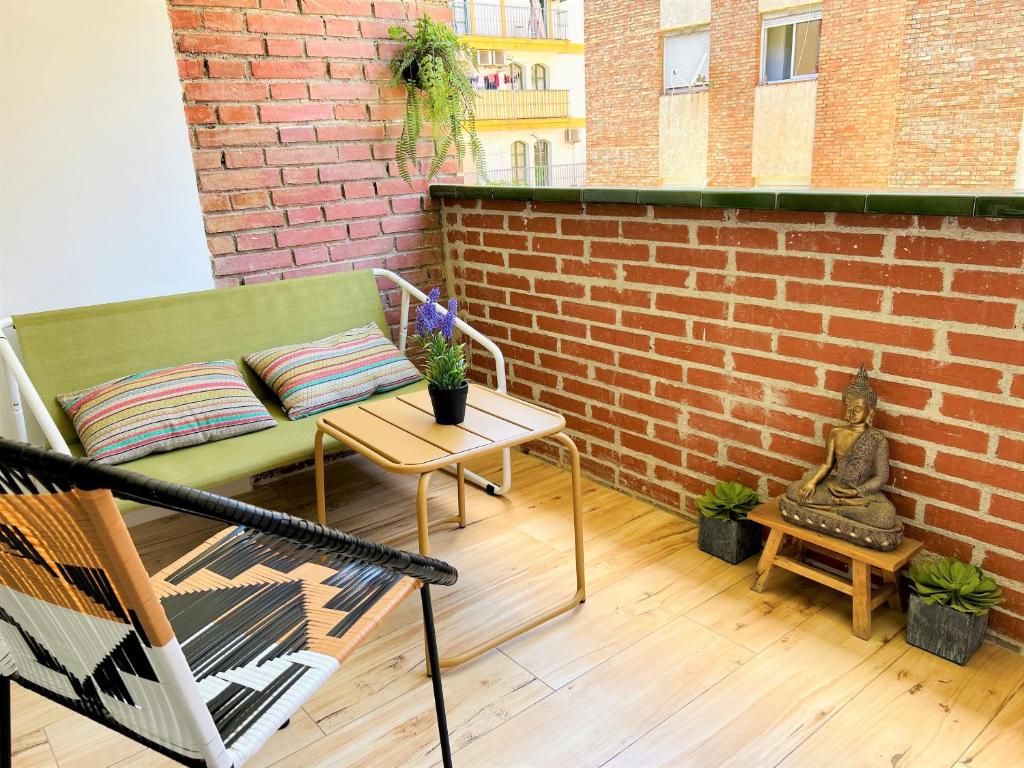 Balkón alebo terasa v ubytovaní Ecochic Apartment in Fuengirola Center