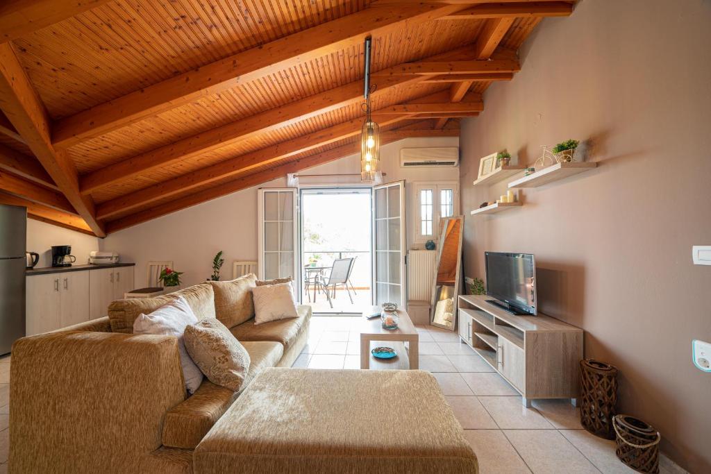 Posezení v ubytování La perla loft