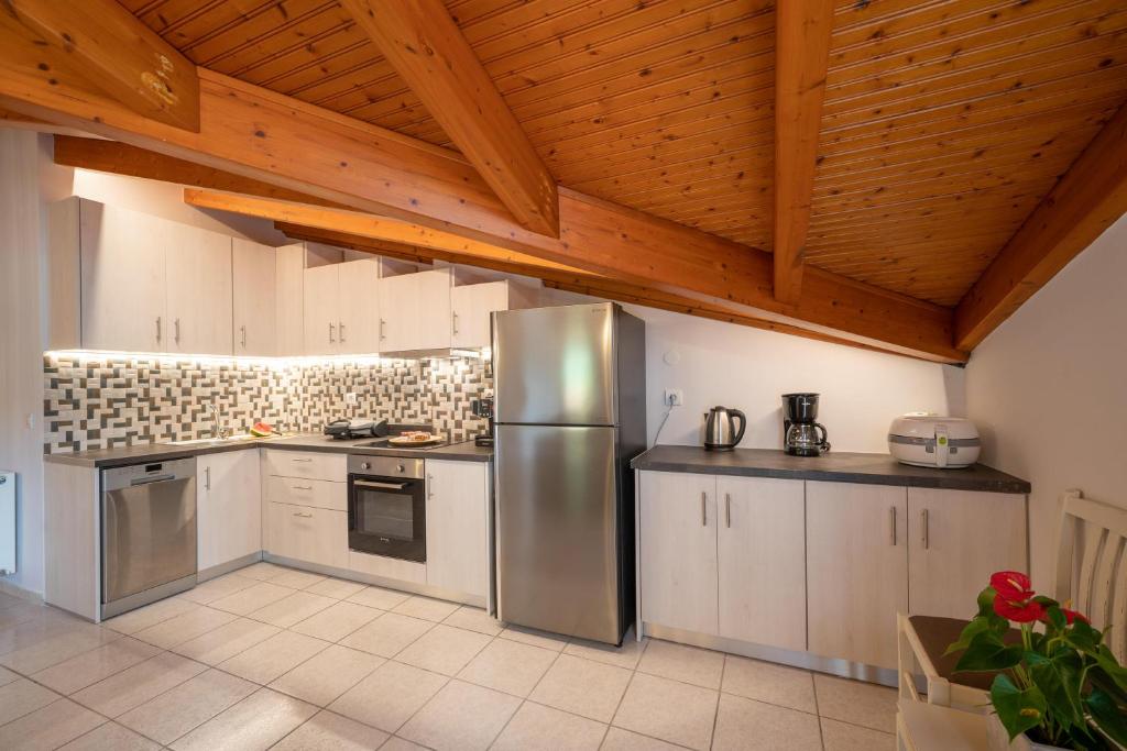 Kuchyň nebo kuchyňský kout v ubytování La perla loft