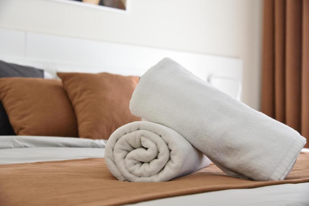 Postel nebo postele na pokoji v ubytování San Pawl bnb farmhouse CALYPSO