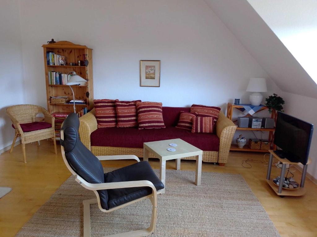Posezení v ubytování Ferienwohnung Leonie