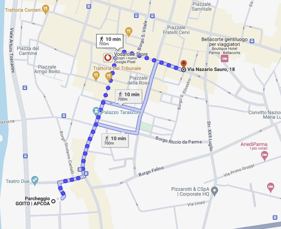 um mapa do subwayroute em madrid em Romeo's House em Parma