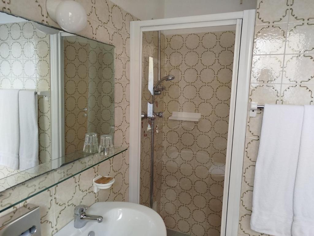A bathroom at Hotel Silva Frontemare