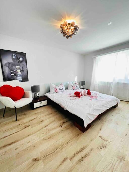 Postel nebo postele na pokoji v ubytování Valère II - appartement de 3,5 pièces de standing