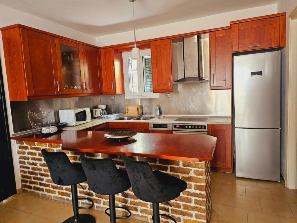 Kuchyňa alebo kuchynka v ubytovaní Corfu Dream Holidays Villas