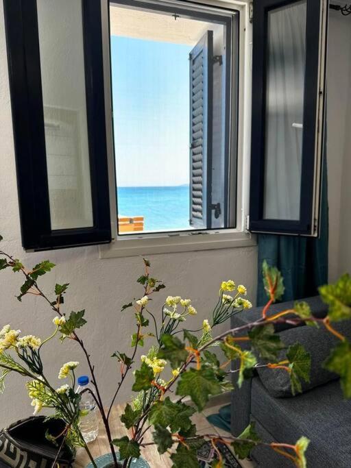Общий вид на море или вид на море из дома для отпуска