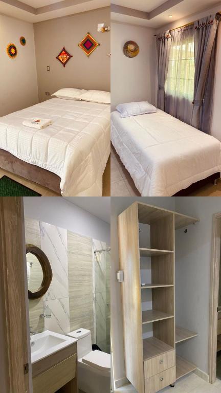 Postel nebo postele na pokoji v ubytování Hotel Alikaa Wayira