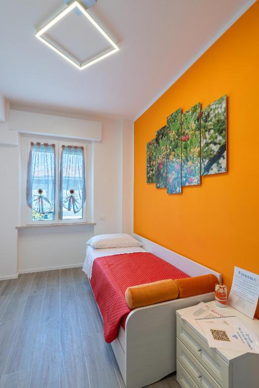 Postel nebo postele na pokoji v ubytování Per le vie del Conero