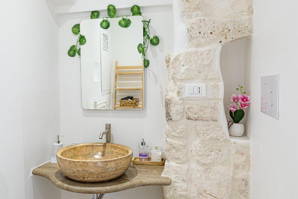 Koupelna v ubytování Luxury Suite Of Ostuni