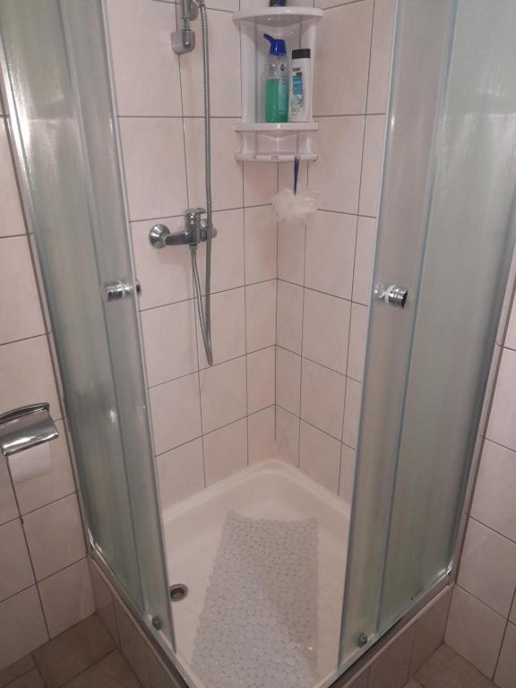 Koupelna v ubytování Penzion Krušnohorka