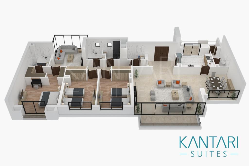 Půdorys ubytování Kantari Suites