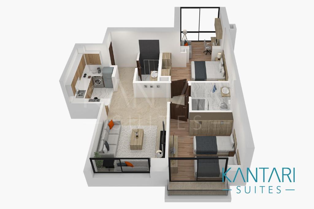 Půdorys ubytování Kantari Suites