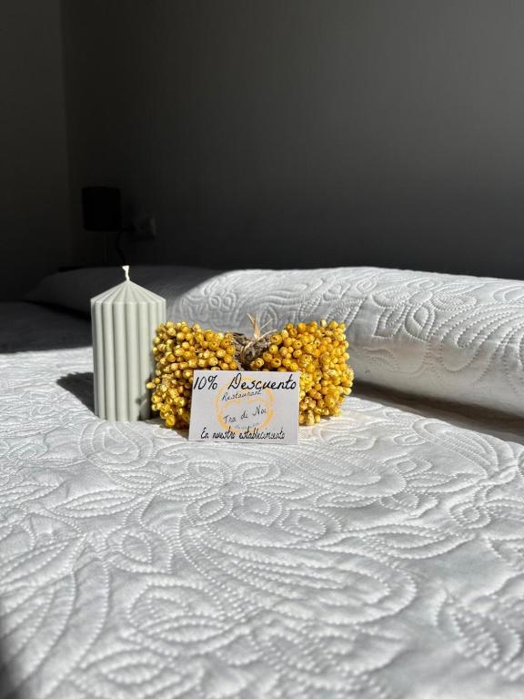 Postel nebo postele na pokoji v ubytování Hotel Can Pepin
