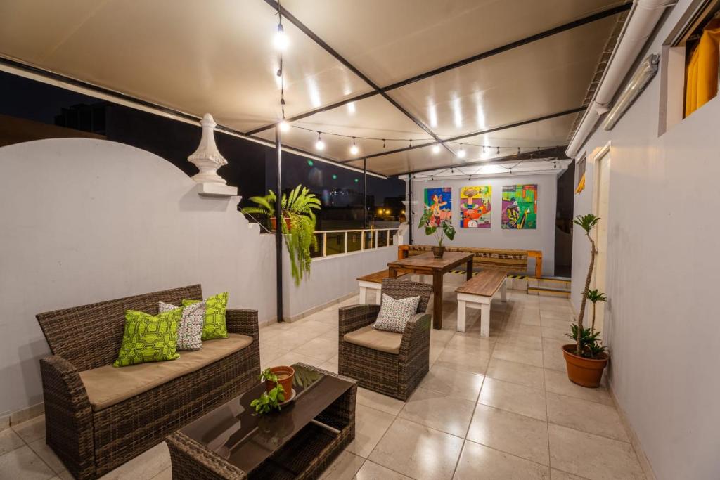 Posezení v ubytování CASA ÁGUILA y CÓNDOR