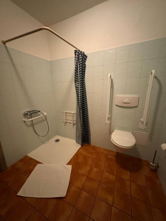 Koupelna v ubytování Hotel U Hrabenky