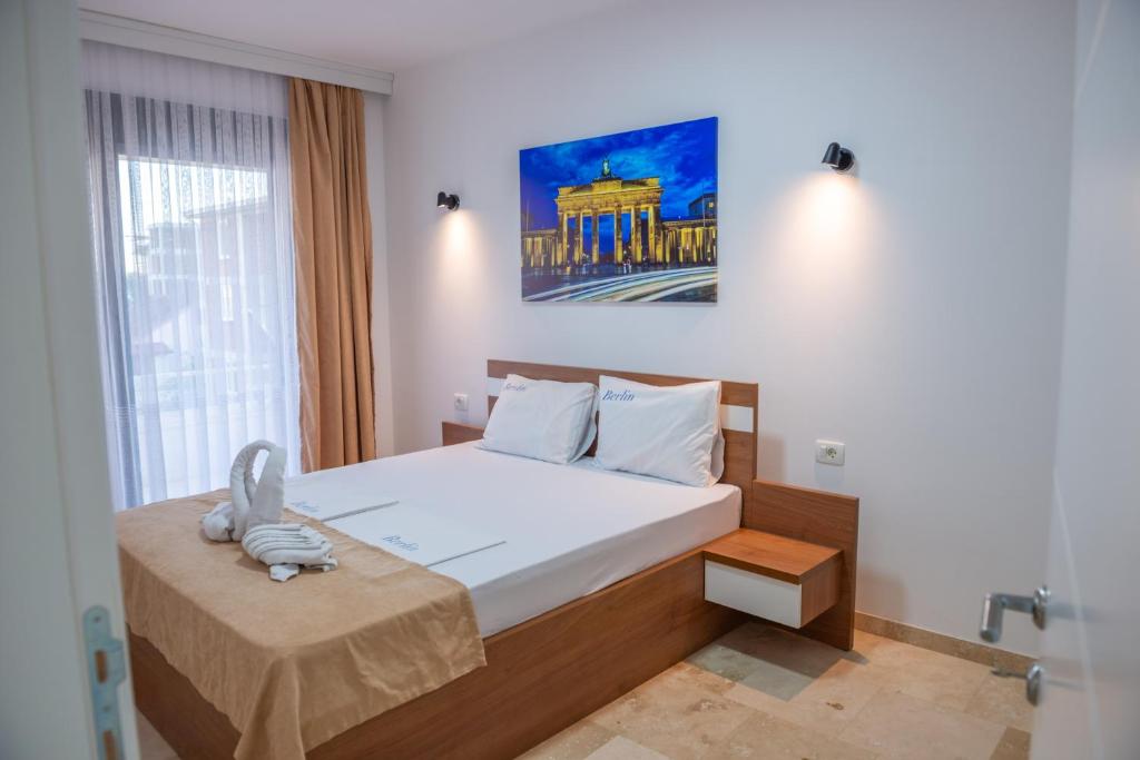 Postel nebo postele na pokoji v ubytování Premium Berlin with Pool